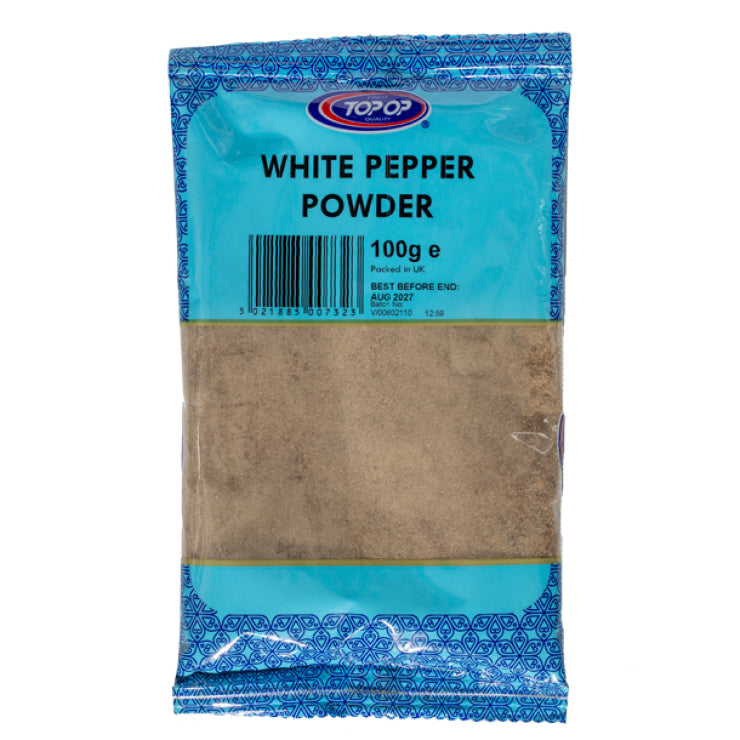 TOPOP WHITE PEPPER POWDER 100GM