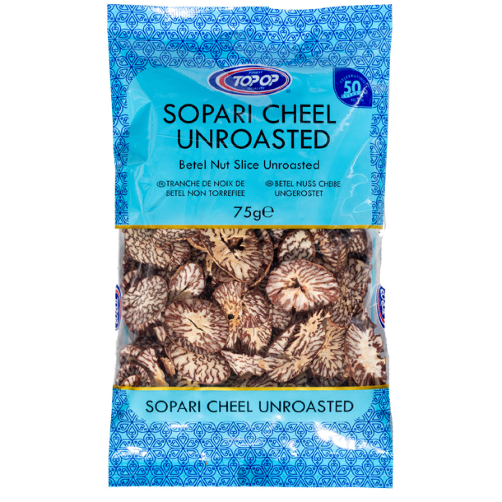 TOPOP SUPARI CHEEL UNROASTED 75G