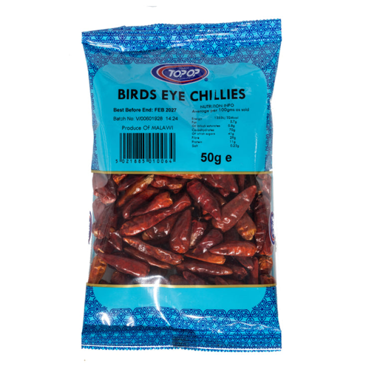 TOPOP BIRDSEYE 50GRM CHILLI