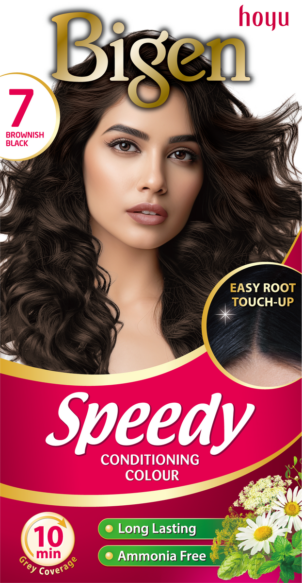 BIGEN 7 BROWNISH BLACK HAIR COLOUR