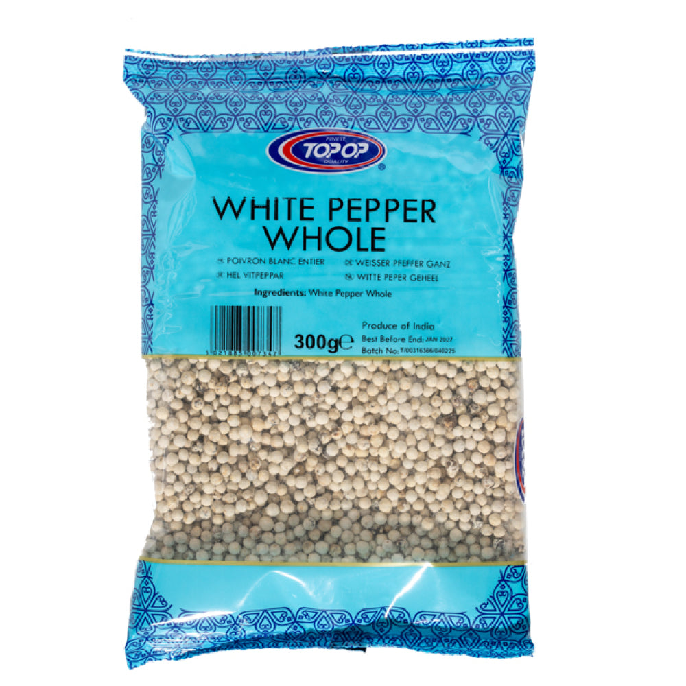 TOPOP White Pepper Whole 300g
