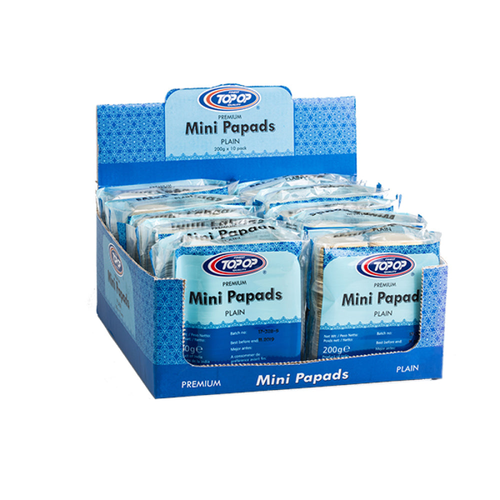 TOPOP Mini Papad Plain 200g