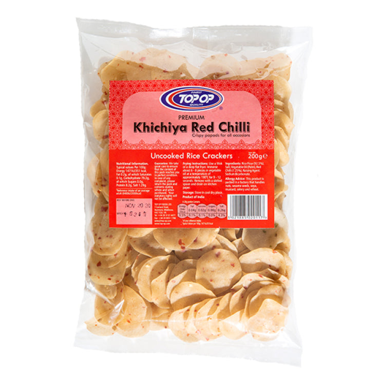 Top-op Rice Papdi Red Chilli 200g