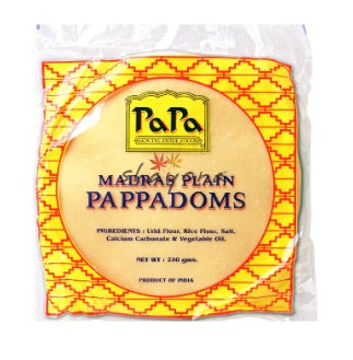 Shayona  Pappadoms Plain 200Gm