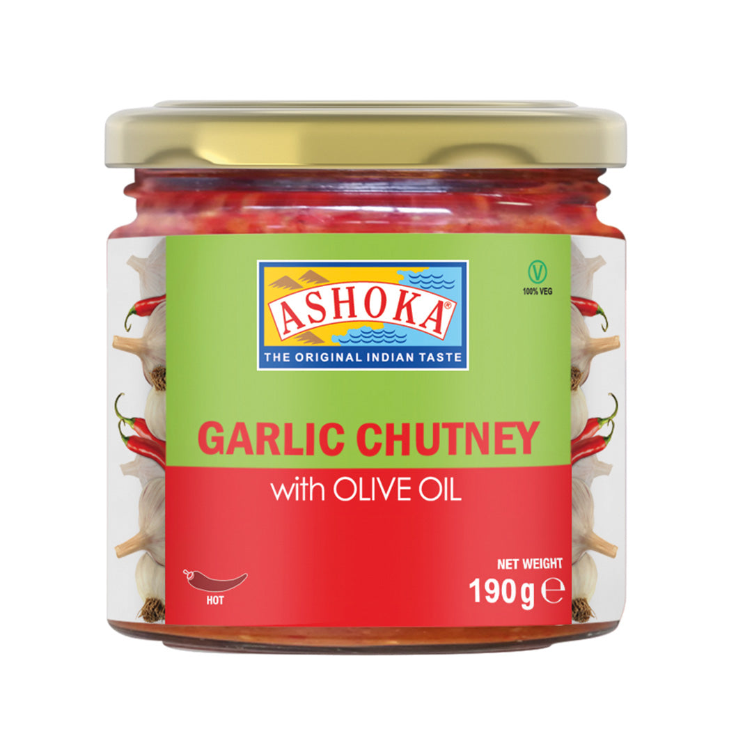 Ashoka Garlic Chutney With Olive Oil190g