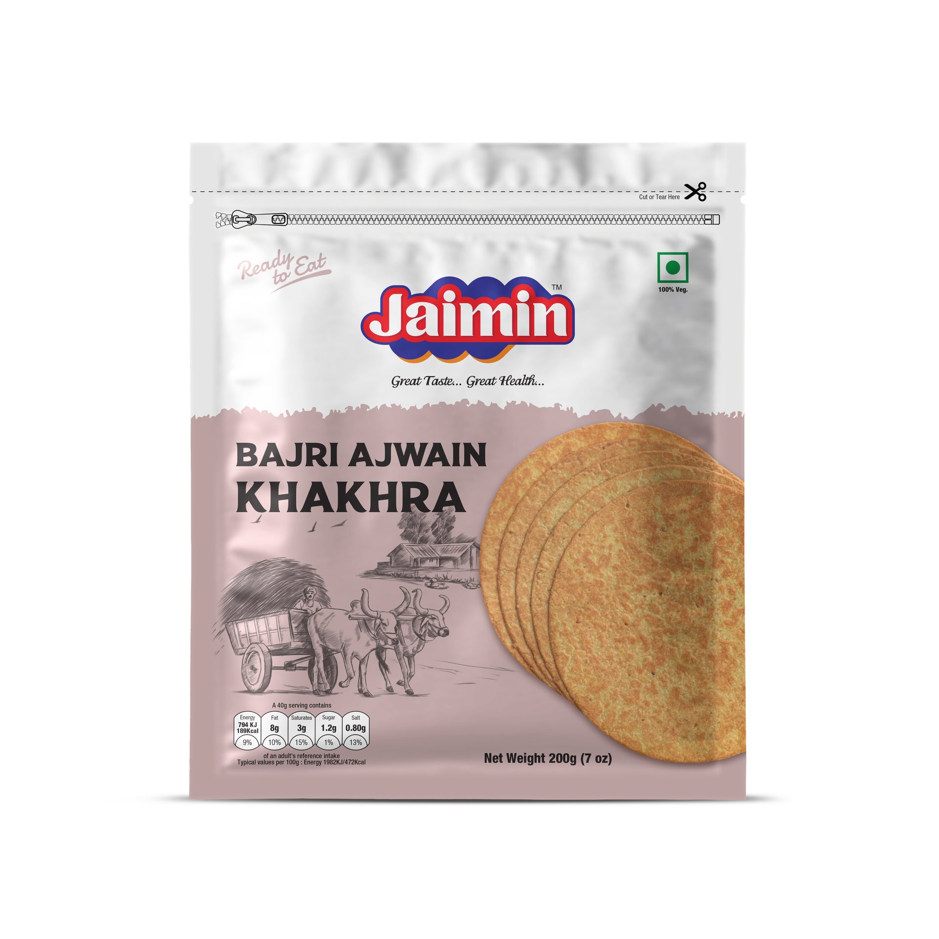 Jaimin Bajri Ajwain Khakhra