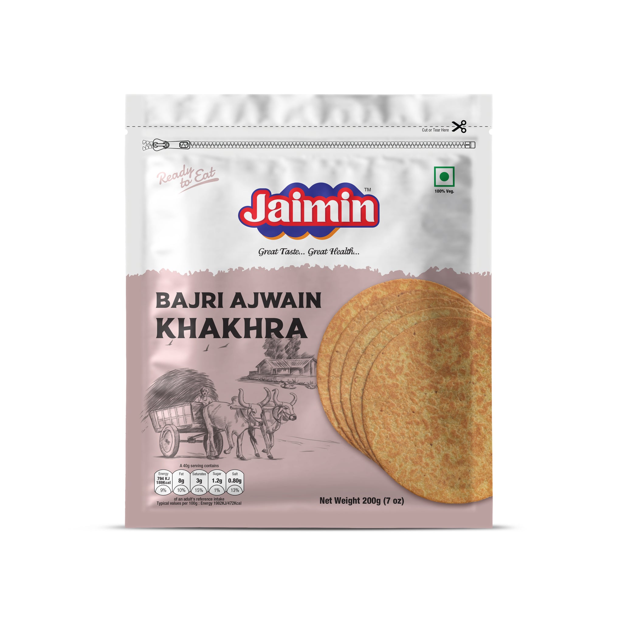 Jaimin Bajri Ajwain Khakhra