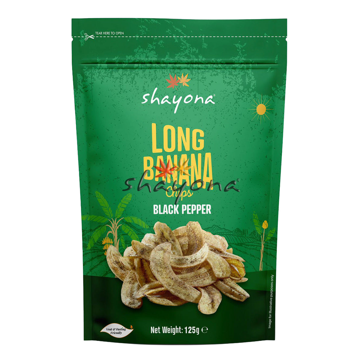 SHAYONA LONG BANANA CHIPS BLACK PEPPER