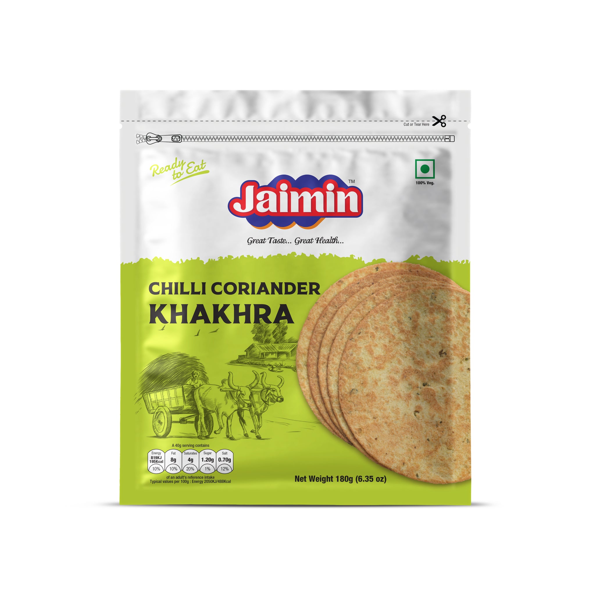 Jaimin chilli Coriander Khakhra