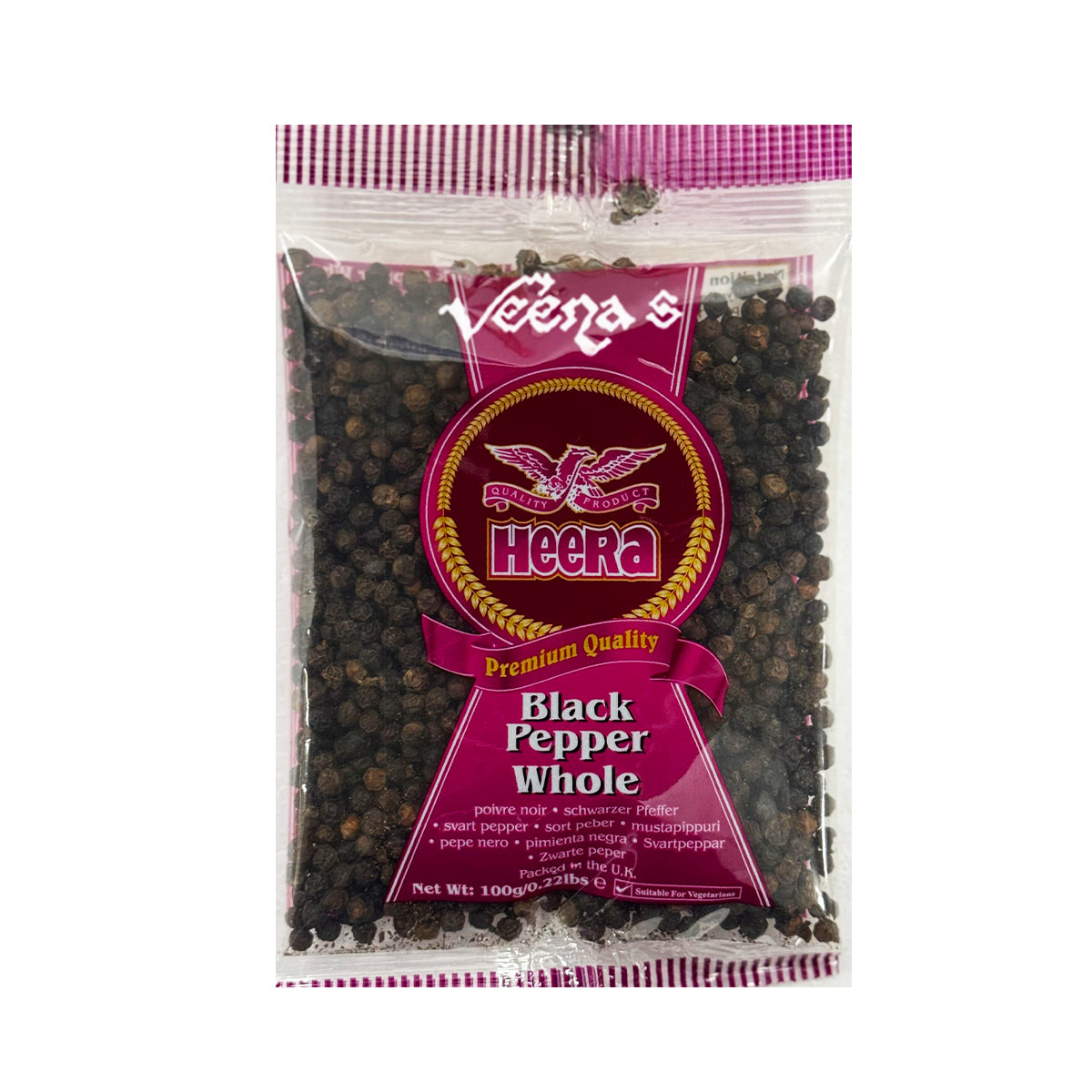 Heera Black Pepper Whole 100g