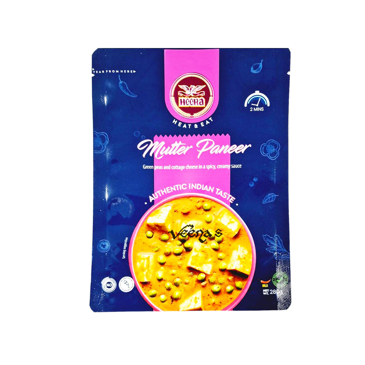 Heera Mutter Paneer RTE Pouch 280g