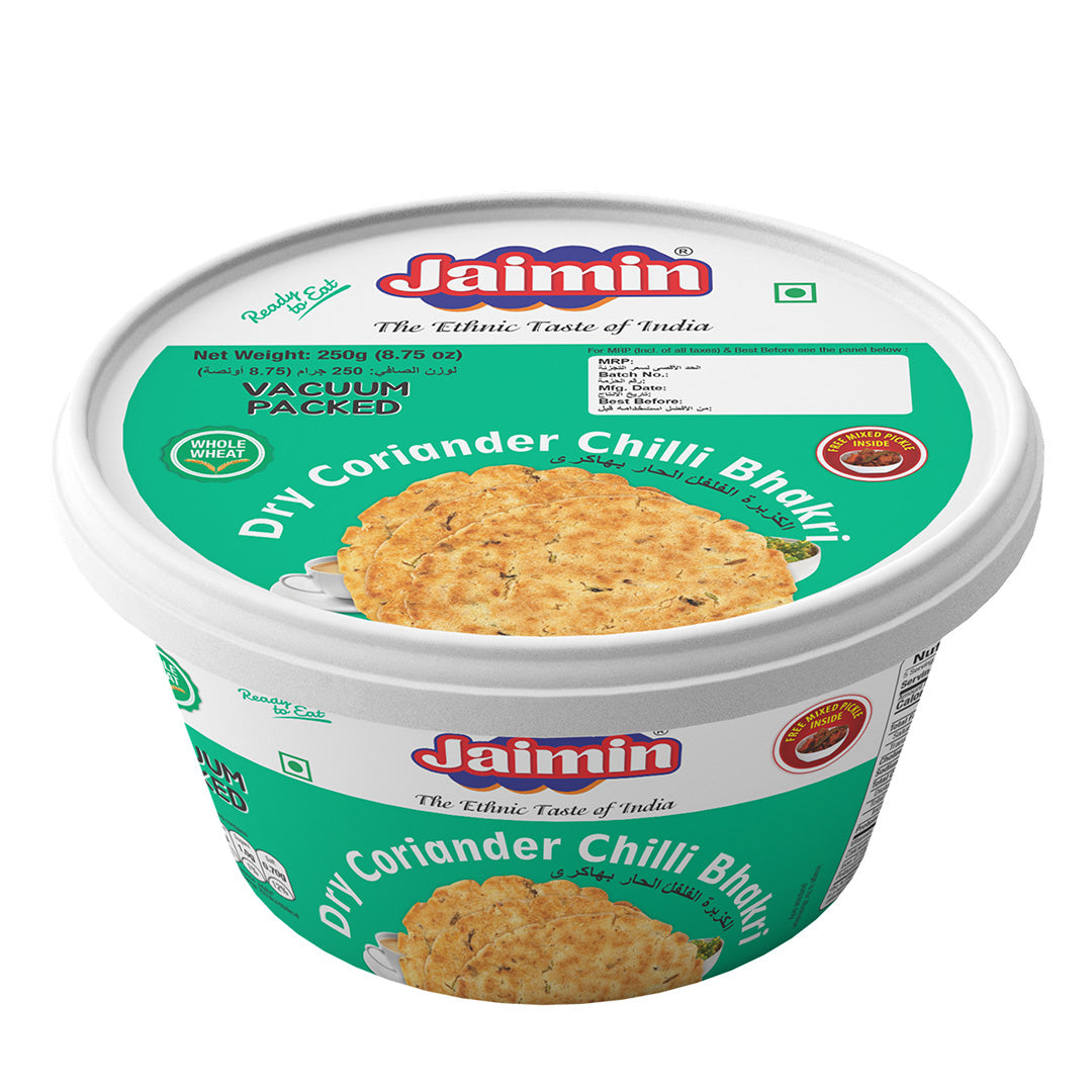 Jaimin Chilli/Coriander Bhakhri