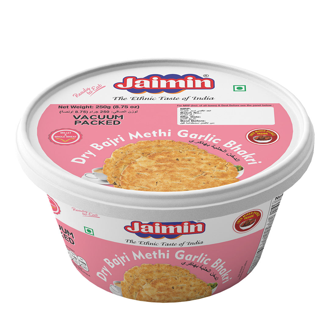 Jaimin Bajri Methi Garlic Bhakhri