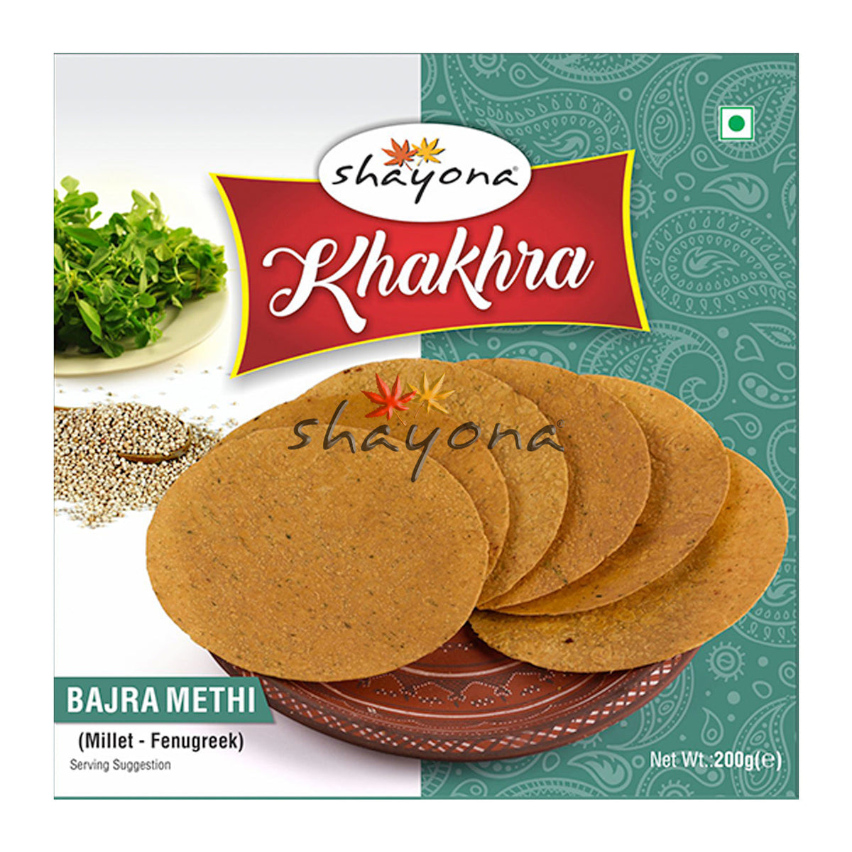 SHAYONA BAJRA METHI KHAKHRA 200G