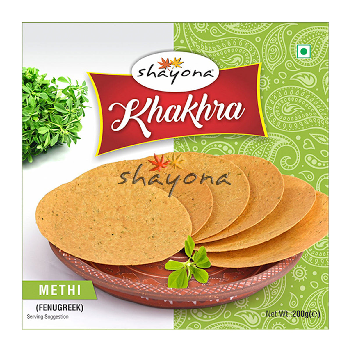 Shayona Methi Khakhra 200g