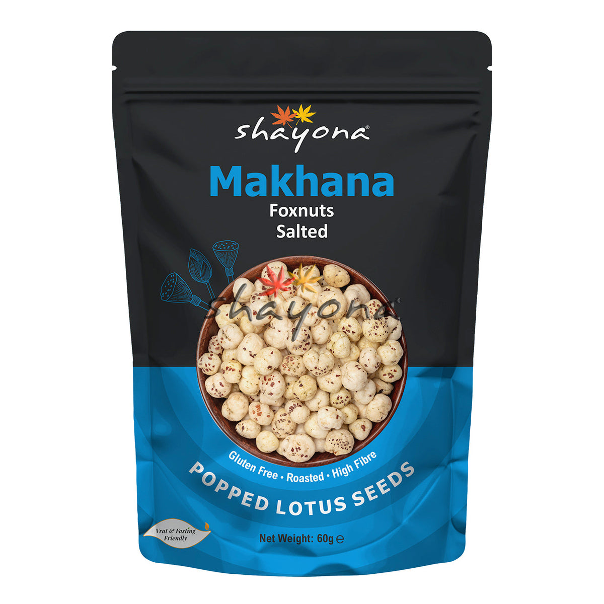 Shayona Makhana Foxnuts Salted 60G
