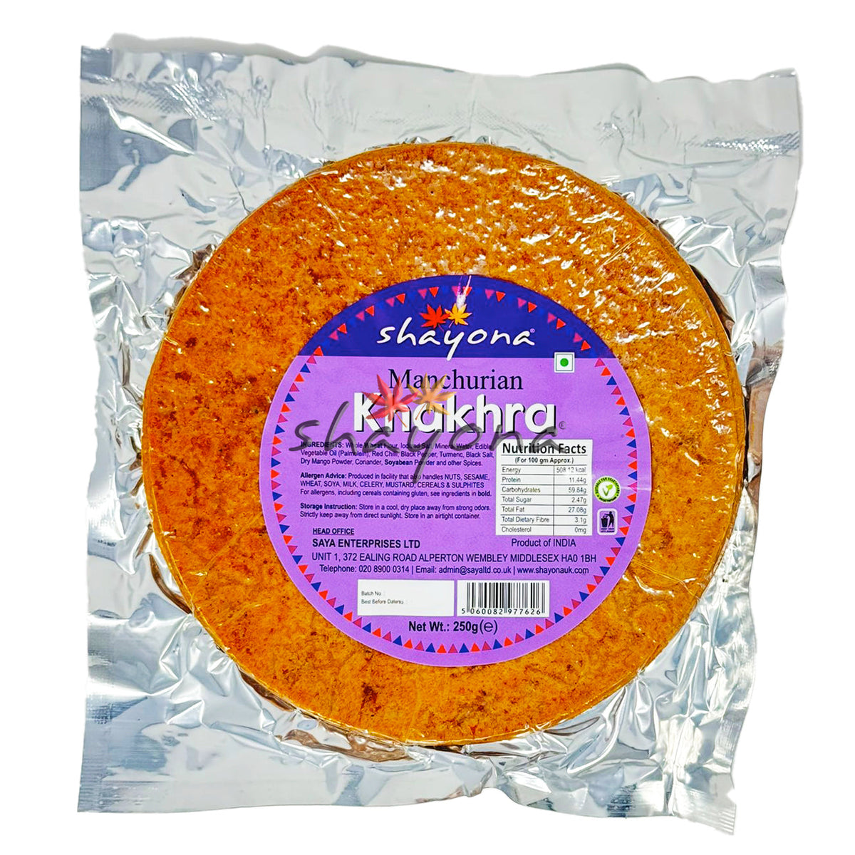 Shayona Manchurian Khakhra 250g