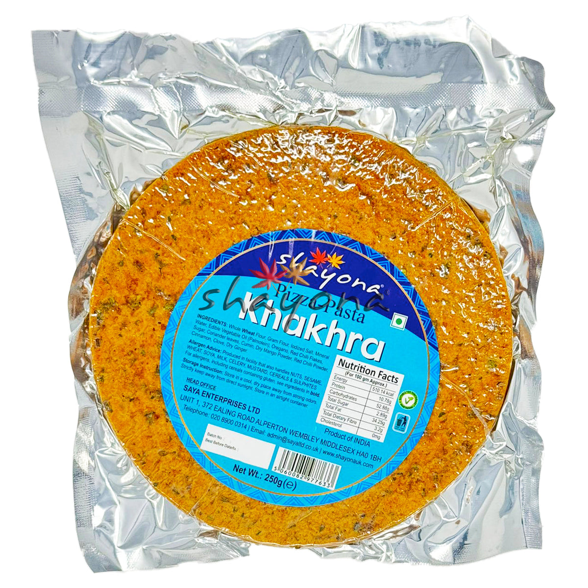 Shayona Pizza Pasta Khakhra 250g