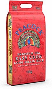 Peacock Easy Cook Long Grain Rice 10Kg