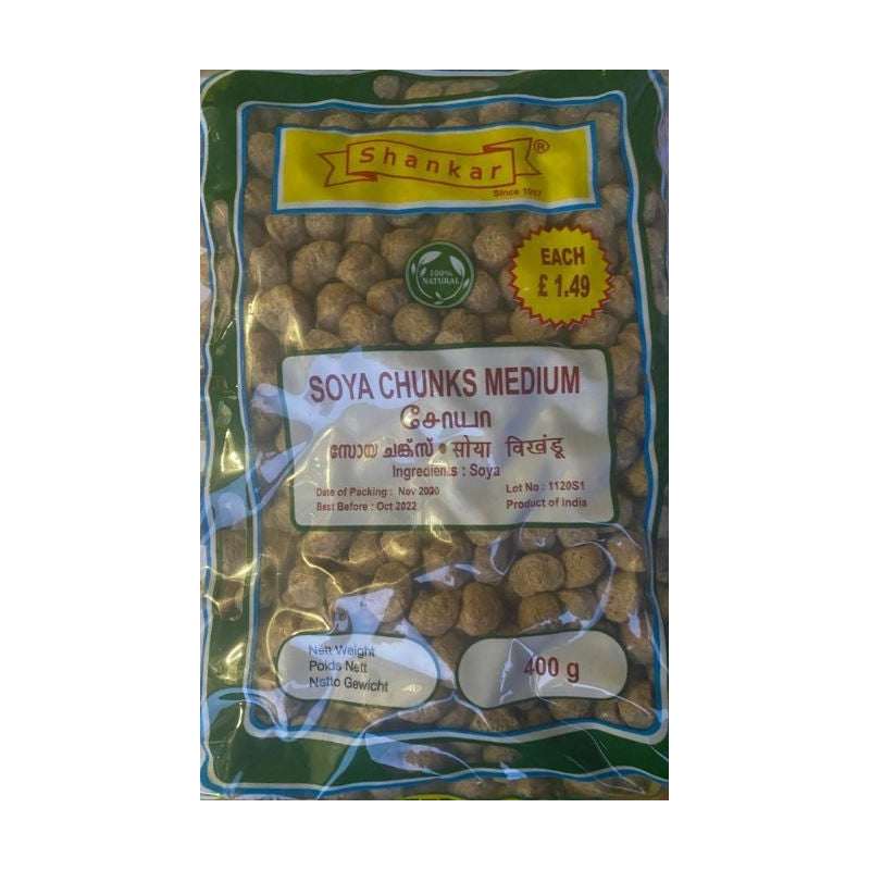 SHANKAR SOYA CHUNKS MEDIUM 400G